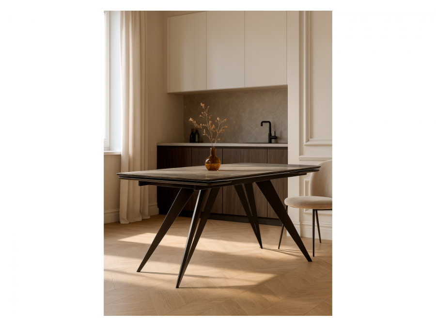 Дарвин 140(200)х80 серый мрамор larka grey / черный