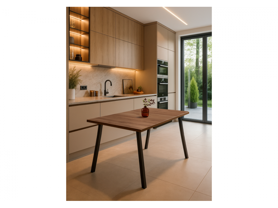 Кортни 117 (157) x 77 дуб крафт табачный / черный матовый