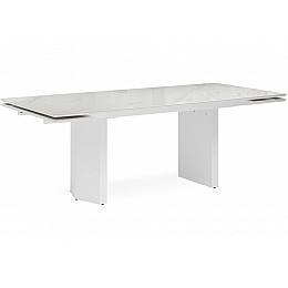 Керамический стол Монерон 200x100 дерево / белый