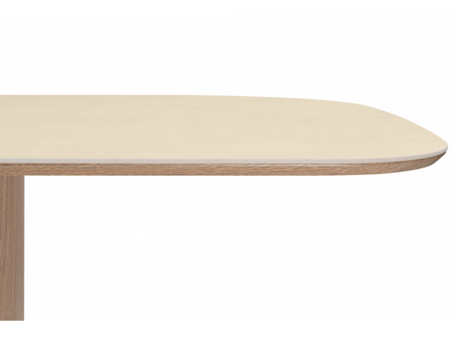 Эллипсо 200х90 okara light yellow / дуб американский