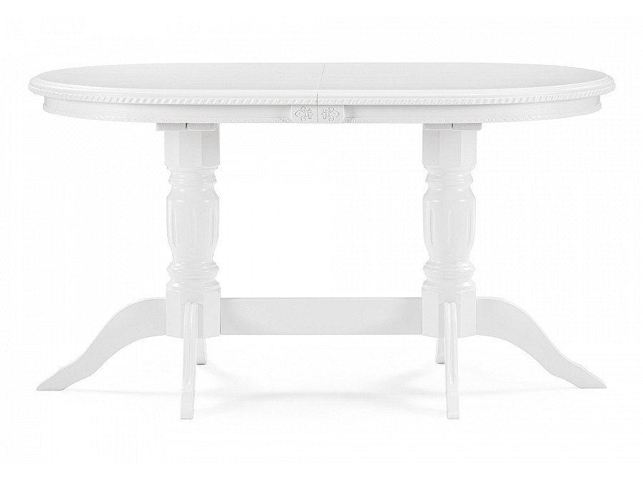 Стол деревянный Эритрин 140(180)х80х77 белый / белый