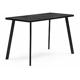 Стол деревянный Тринити Лофт 120 25 мм креатель / черный матовый