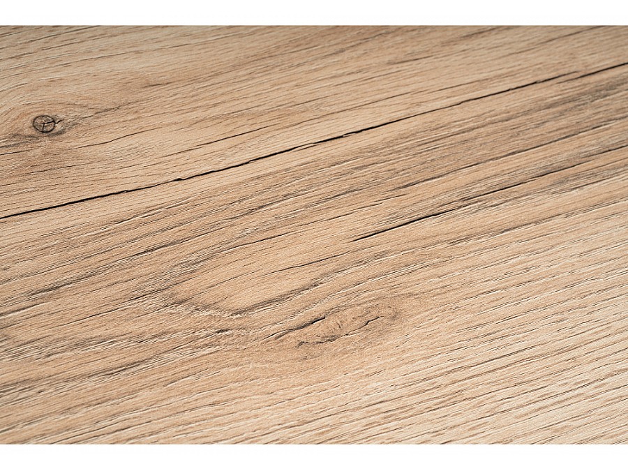 Стол деревянный Лота Лофт 120х74х75 25 мм дуб вотан / матовый черный