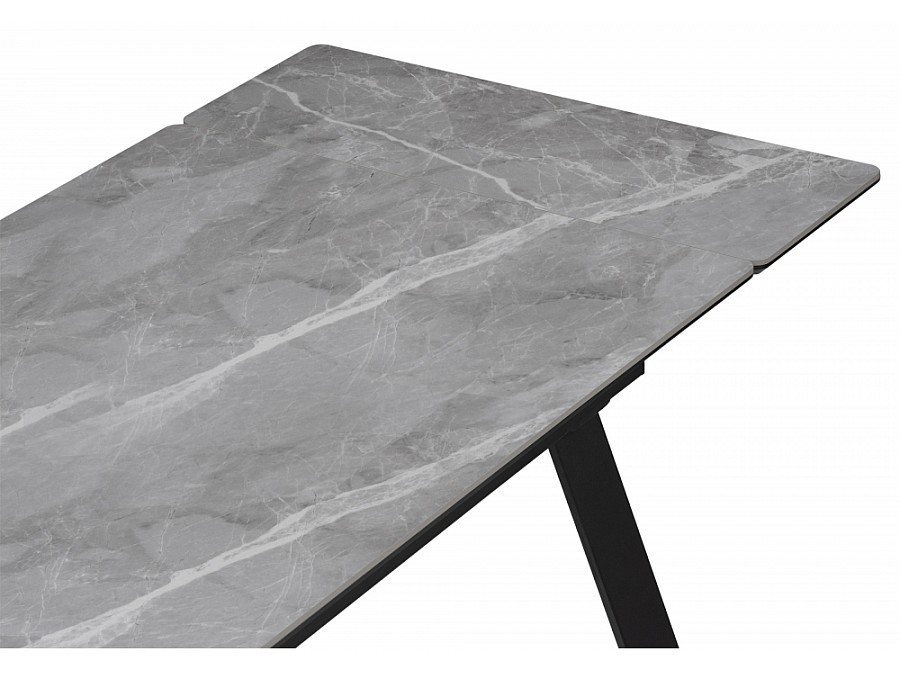 Норман 140(200)х80 серый мрамор larka grey / черный