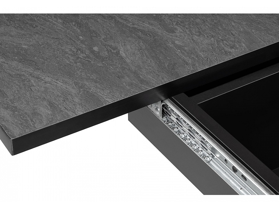 Стол деревянный Регна 100(130)х100х75 черный / бежевый