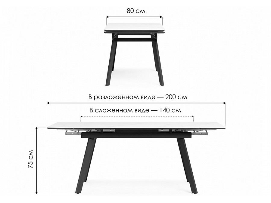 Норман 140(200)х80 серый мрамор larka grey / черный