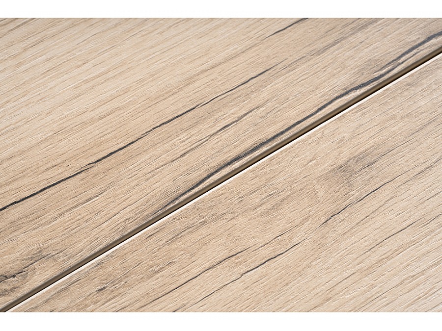 раскладной Денвер Лофт 120 25 мм дуб делано светлый / черный матовый