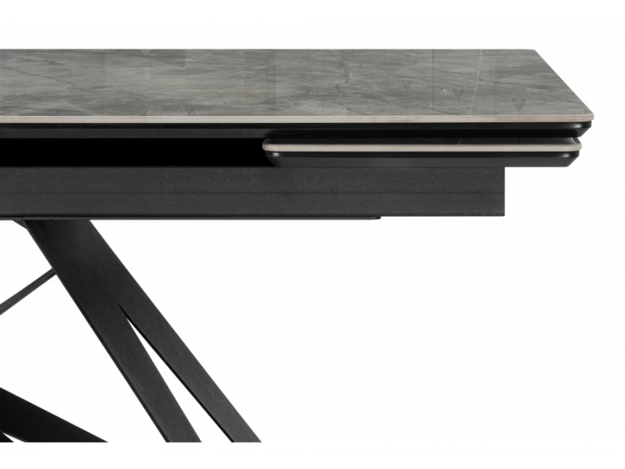 Блэкберн 160(220)х89 серый мрамор baolai / черный