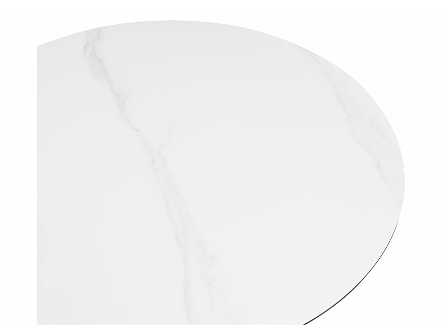 Нэнси 90х90х75 белый мрамор / черный