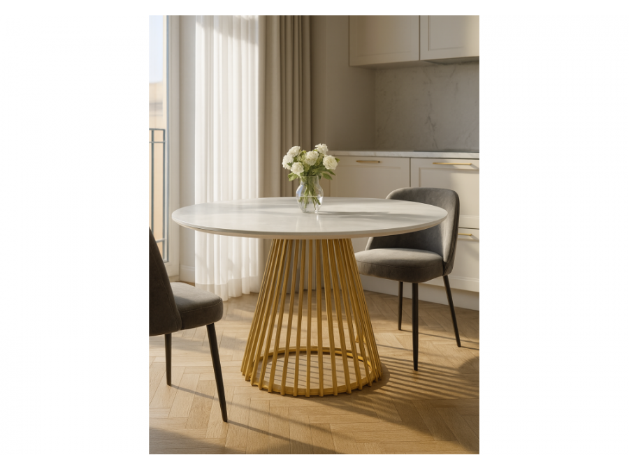 Нэнси 110 onyx bianco soft satin / золото