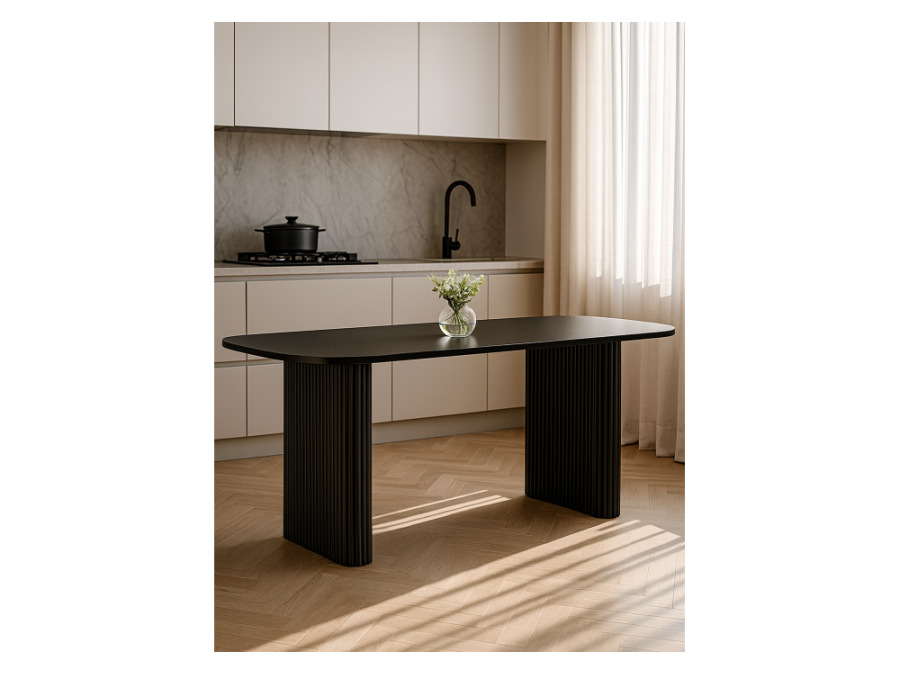 Бавария B 180 х 90 черная пленка шагрень / черный