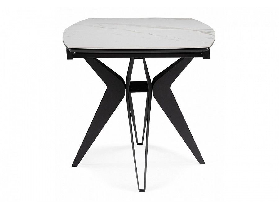 Риполь 140(180)х80 белый мрамор snow white / черный