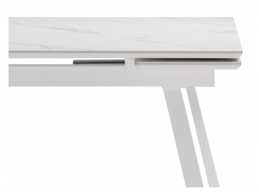 Норман 140 (200) х 80 белый мрамор alpin white / snow white / белый