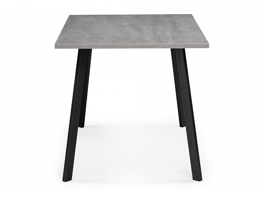 Стол деревянный Тринити Лофт 120х80х75 25 мм бетон / черный матовый