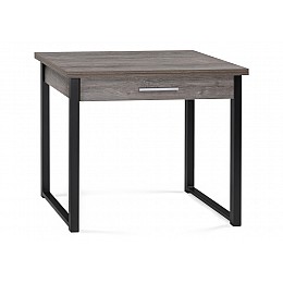 Стол деревянный Ибби 90(128)х64х77 рошелье / черный матовый