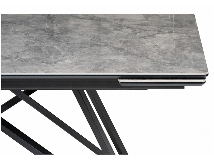 Вилсон 160(220)х89 серый мрамор baolai / черный