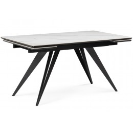 Дарвин 160(220)х89 белый мрамор snow white / черный