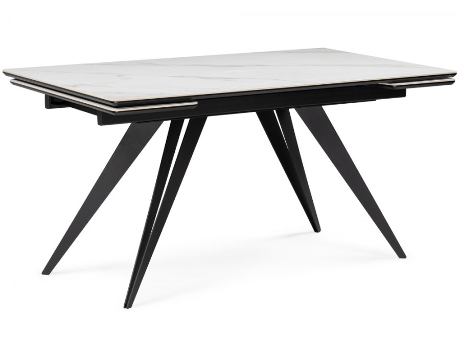 Дарвин 160(220)х89 белый мрамор snow white / черный