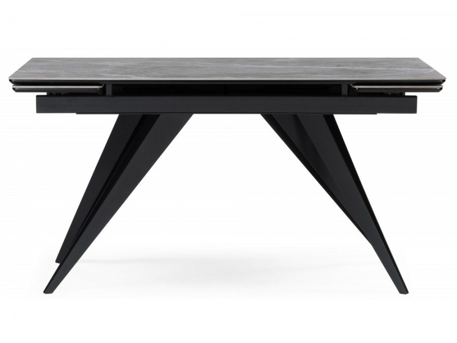 Дарвин 160(220)х89 серый мрамор larka grey / черный