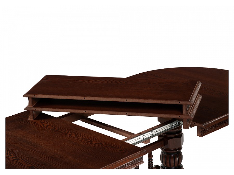 Стол деревянный Кантри 200(280)х107х79 орех / коричневая патина