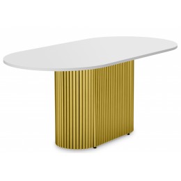 Барон О 200 х 90 белая пленка шагрень / золотые ноги