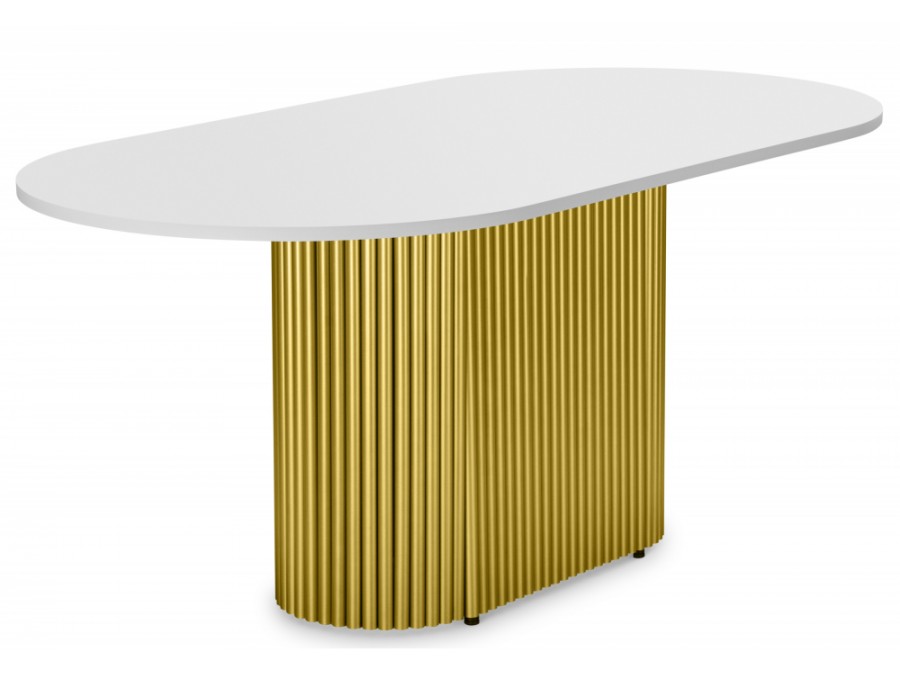 Барон О 200 х 90 белая пленка шагрень / золотые ноги