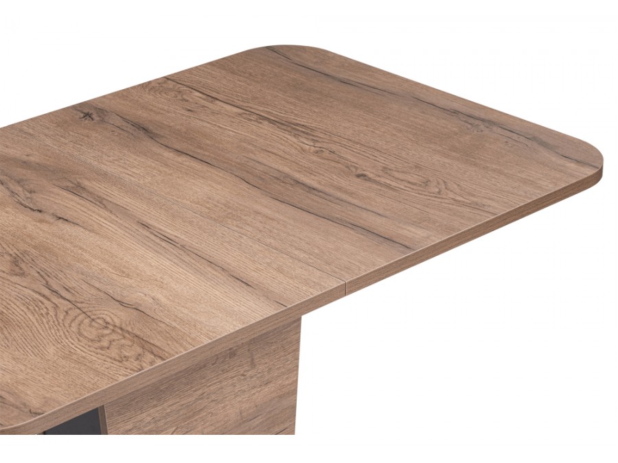 Стол деревянный Токио-28 120(152)х75х75 дуб табачный / антрацит