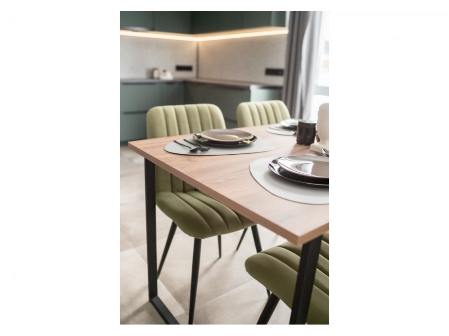 Лиман 117 х 77 дуб крафт табачный / черный матовый