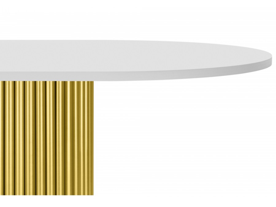 Барон О 200 х 90 белая пленка шагрень / золотые ноги