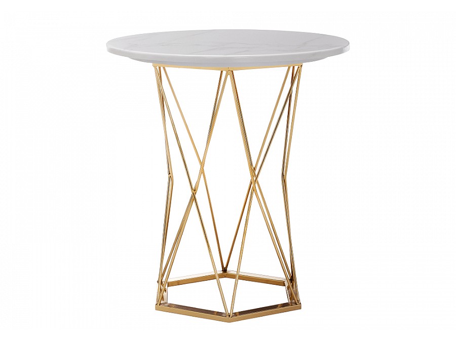 Стол деревянный Melan 60х70 white / gold