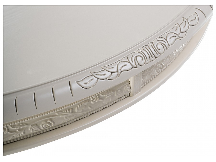 Стол деревянный Кантри 160(200-240)х107х78 слоновая кость