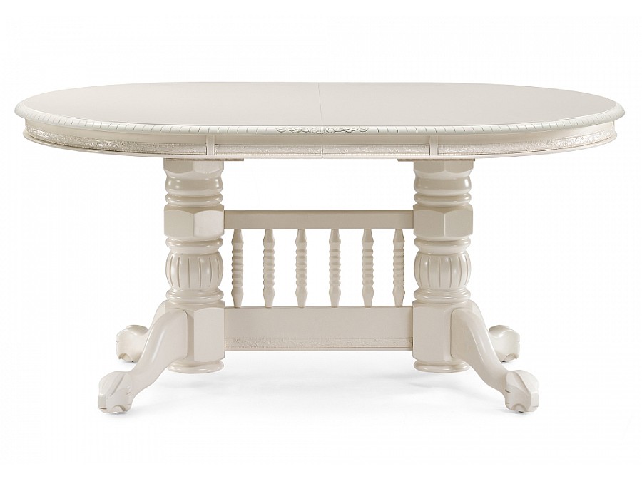 Стол деревянный Кантри 160(200-240)х107х78 слоновая кость