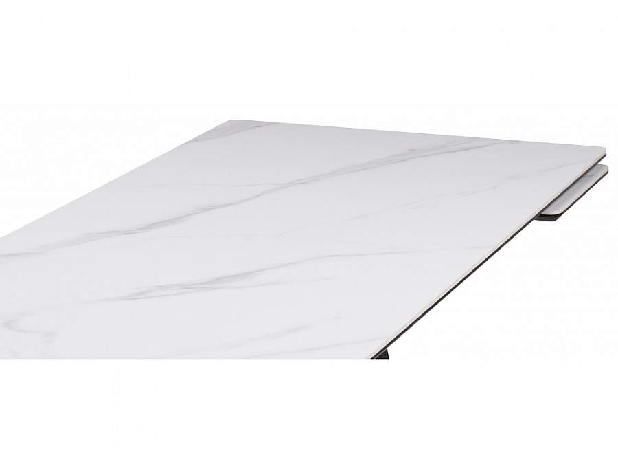 Памелла 140(200)х80х75 белый мрамор snow white / черный