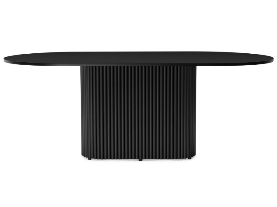 Барон О 200 х 90 черная пленка шагрень / черные ноги