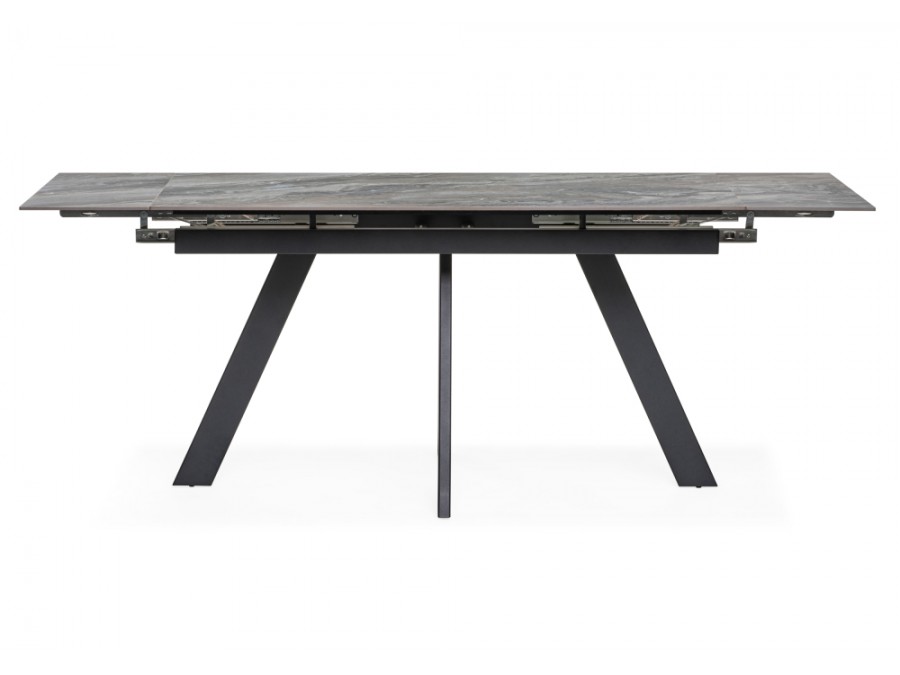 Керамический стол Невис 140(200)х80х76 оробико / черный