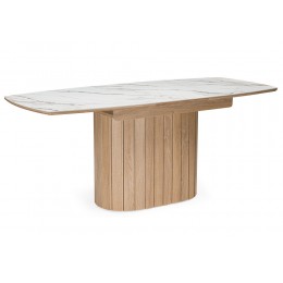 Люмен 140(180)х80 белый с прожилками gilt white / дуб американский