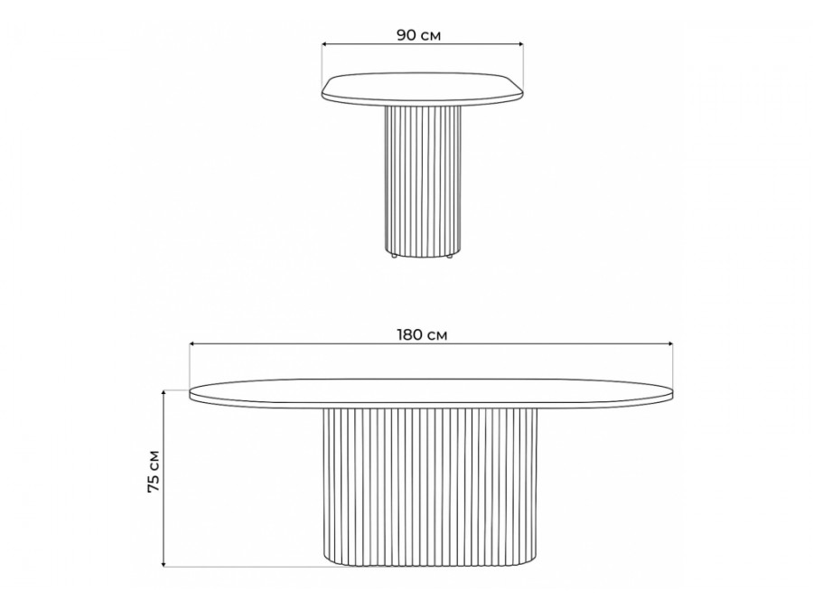 Барон О 180 х 90 белая пленка шагрень / золотые ноги