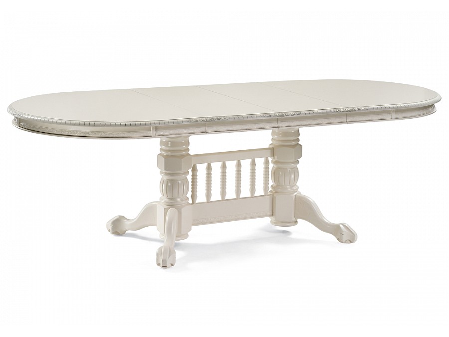 Стол деревянный Кантри 160(200-240)х107х78 слоновая кость