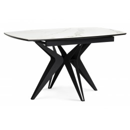 Риполь 160(205)х89 белый мрамор snow white / черный