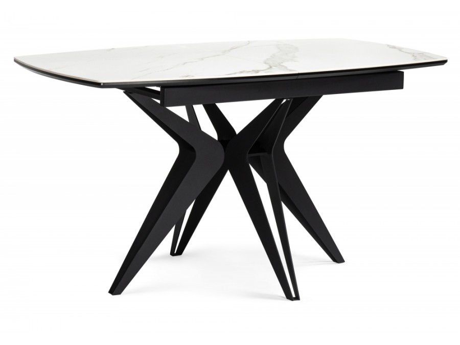 Риполь 160(205)х89 белый мрамор snow white / черный