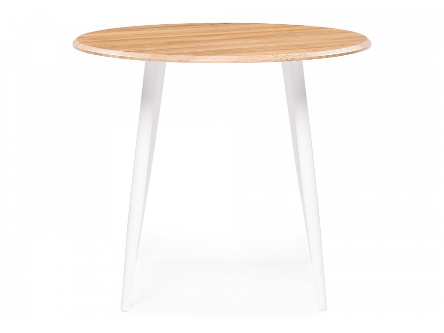 Стол деревянный Абилин 90 дуб вотан / белый матовый