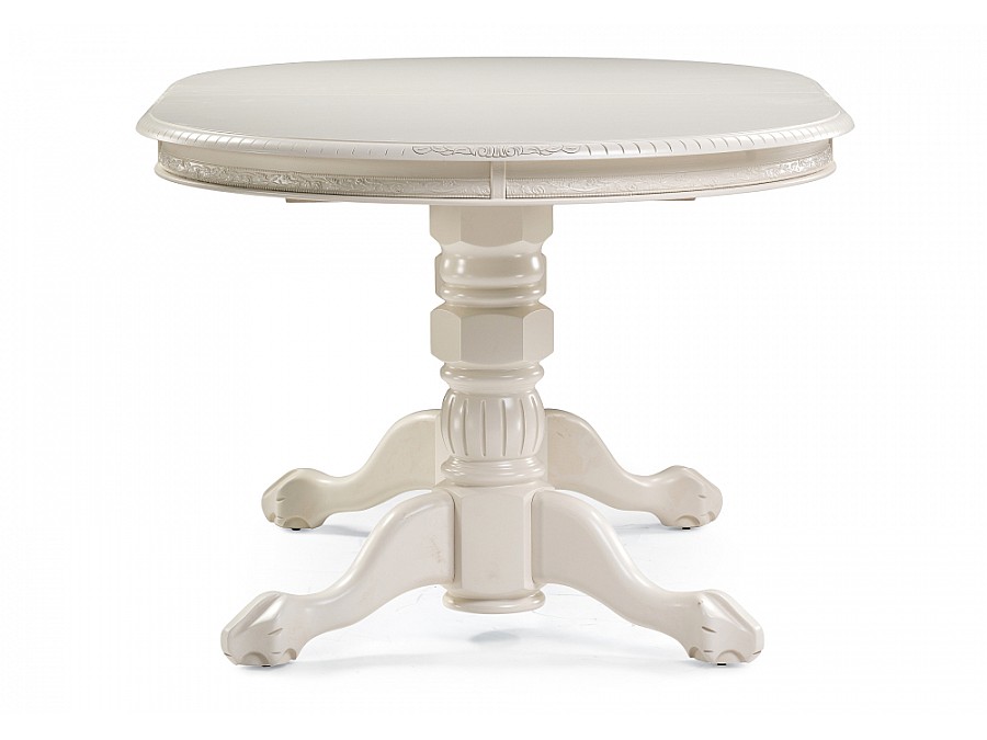 Стол деревянный Кантри 160(200-240)х107х78 слоновая кость