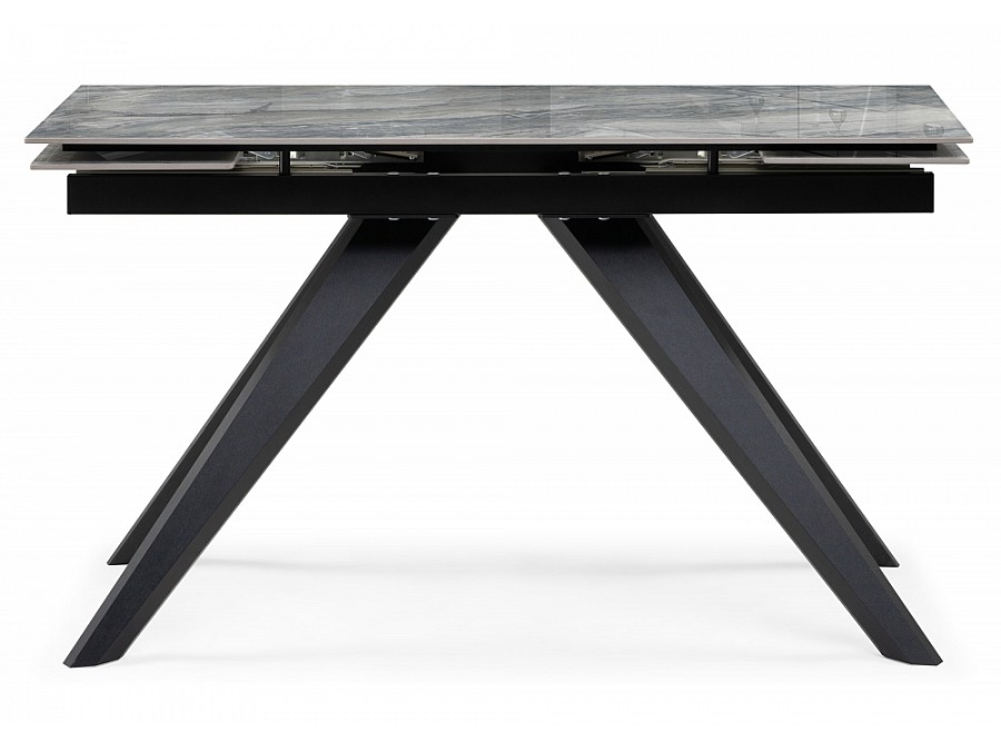 Керамический стол Морсби 140(200)х80х80 оробико / черный