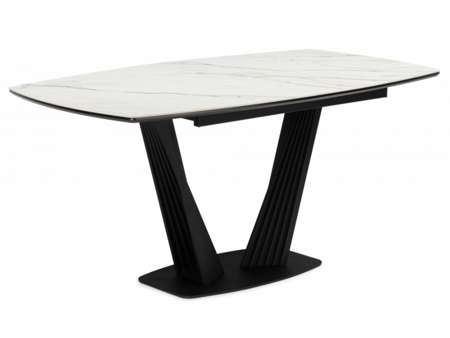 Вейл 160(205)х89 gilt white / черный