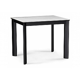 Керамический стол Кина 90(130)х65х76 alpine white / черный