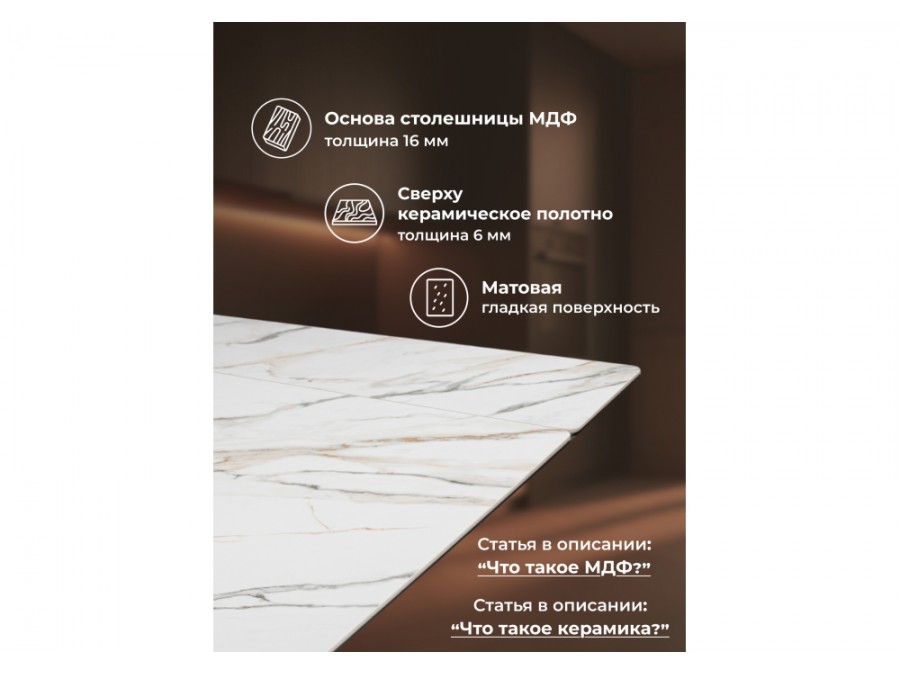 Дарвин 160(220)х89 белый с прожилками gilt white / черный