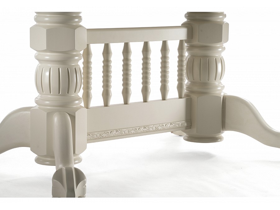 Стол деревянный Кантри 160(200-240)х107х78 слоновая кость