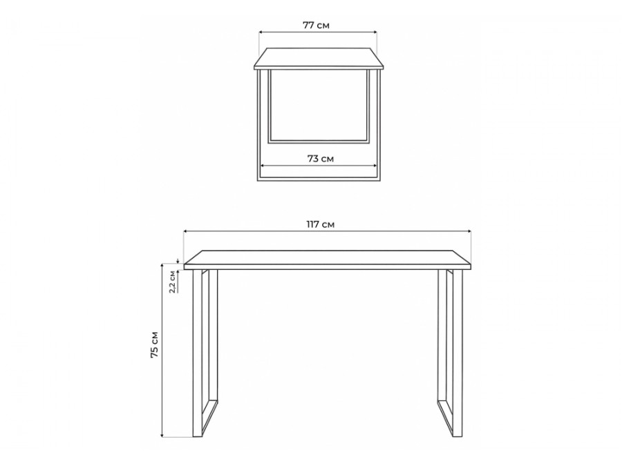 Лиман 117 x 77 бетон светлый / белый матовый