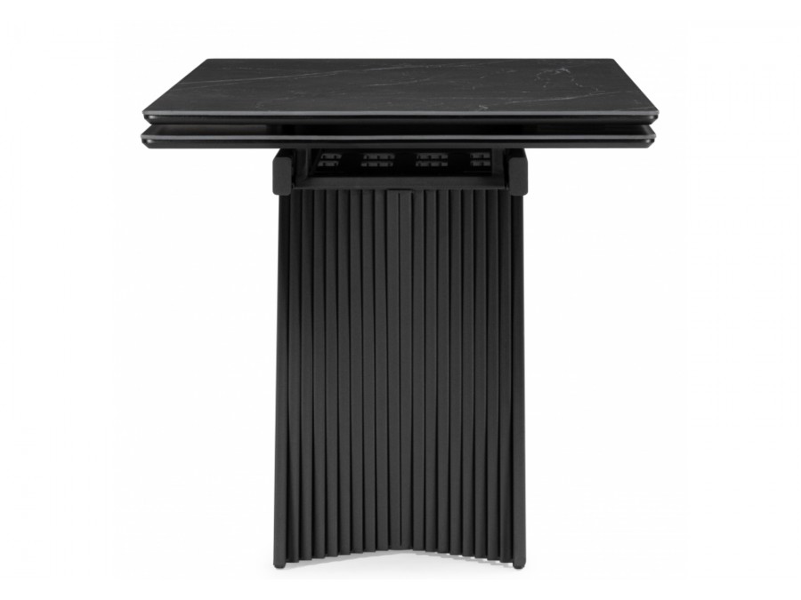 Вейв 160(220)х89 черный мрамор shakespeare black / черный