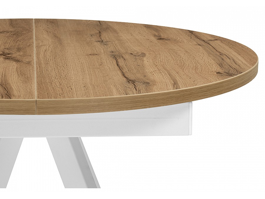 Трейси 90(120)х90х75 дуб вотан / белый